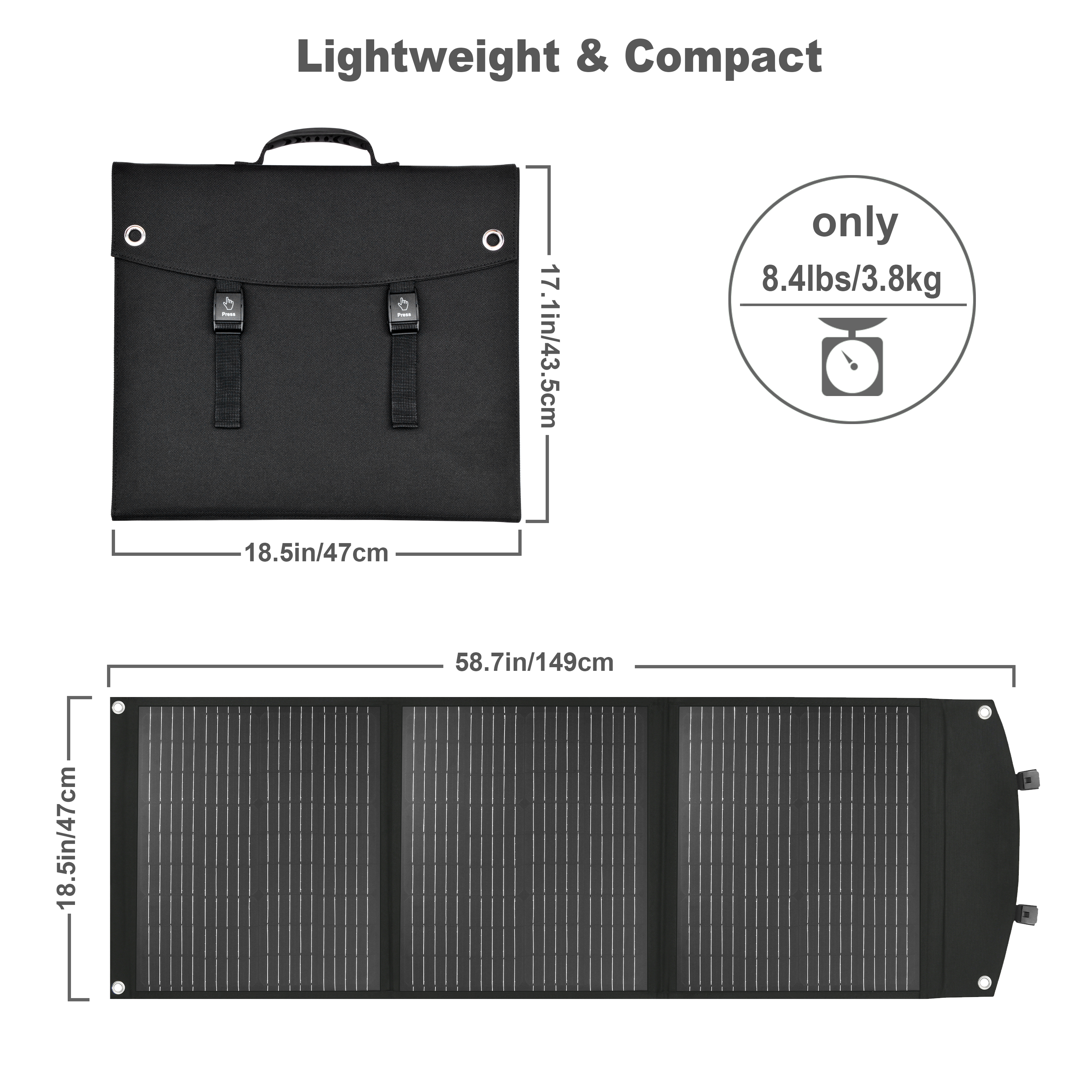 Folding Solar Panel Charger-EP-100