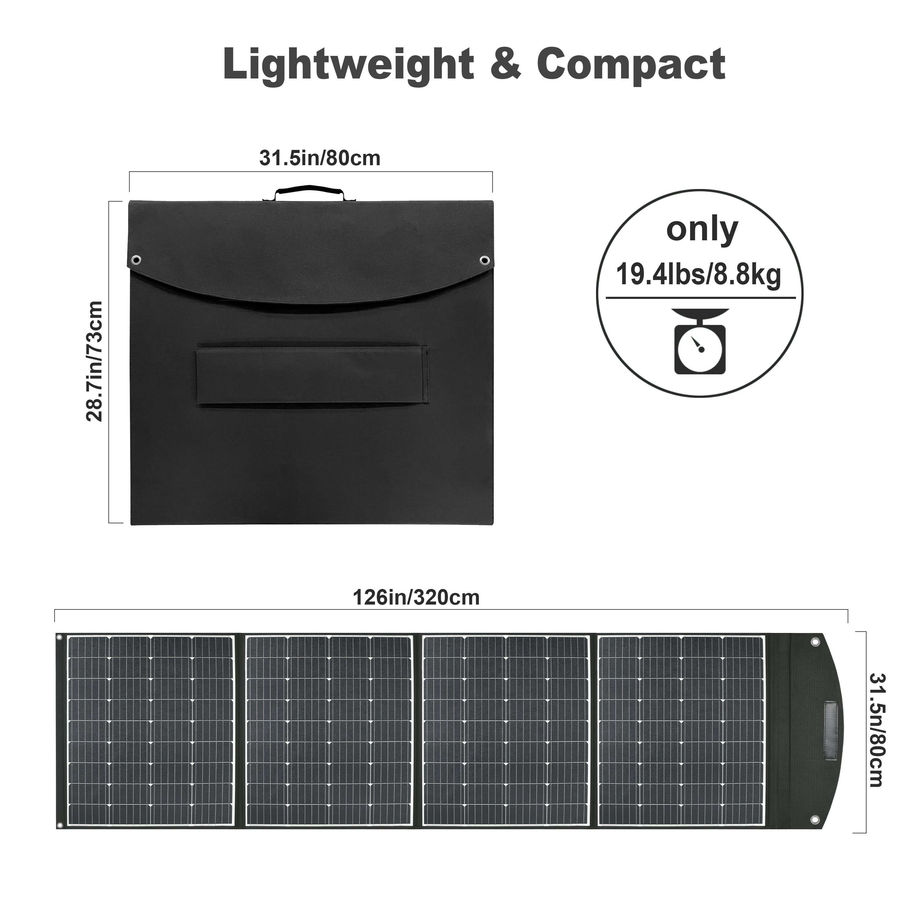 Folding Solar Panel Charger-UC-400